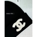 CHANEL   24k Autumn/Winter New Collection/Imported Cashmere Fabric Classic Logo Cold Hat Knitted Hat Cashmere Scarf   scarf - Image 6
