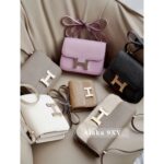 Hermes   OEM Hermes Constance stewardess bag, full color and leather, can be customized by experienced craftsmen for more than ten years, 100 handmade, non market semi finished. 19cm - Image 7