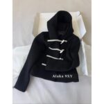 Rarelyalike, a female celebrity and internet celebrity who loves a niche trendy brand, is rare  24 horn button atmosphere button wool woolen coat customized with 100 cotton wool fabric - Image 5