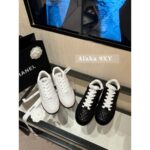 Chanel  2024a Spring/Summer New Collection  Gold and Silver Horn Baseball Shoes  Here comes the classic diamond grid pattern  Sheepskin - Image 3