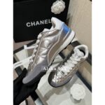 Chanel  2024a Spring/Summer New Collection  Gold and Silver Horn Baseball Shoes  Here comes the classic diamond grid pattern  Sheepskin - Image 12