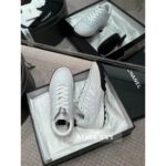 Chanel  2024a Spring/Summer New Collection  Gold and Silver Horn Baseball Shoes  Here comes the classic diamond grid pattern  Sheepskin - Image 15