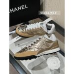 Chanel  2024a Spring/Summer New Collection  Gold and Silver Horn Baseball Shoes  Here comes the classic diamond grid pattern  Sheepskin - Image 16