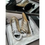 Chanel  2024a Spring/Summer New Collection  Gold and Silver Horn Baseball Shoes  Here comes the classic diamond grid pattern  Sheepskin - Image 17