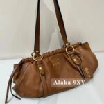 Miumiu doesn't clash with unpopular styles  2024 Cool and Spicy Colors Must Have for Spicy GirlsRetro Dumpling Bun Imported Nappa Sheepskin - Image 7