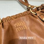 Miumiu doesn't clash with unpopular styles  2024 Cool and Spicy Colors Must Have for Spicy GirlsRetro Dumpling Bun Imported Nappa Sheepskin - Image 9
