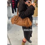 Miumiu doesn't clash with unpopular styles  2024 Cool and Spicy Colors Must Have for Spicy GirlsRetro Dumpling Bun Imported Nappa Sheepskin - Image 18