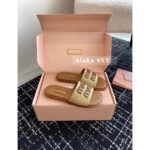 miumiu  24 holiday musthaveLafite logo brown slippers for personal use - Image 9