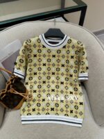 LOUIS VUITTON   2024 SS Early Autumn New Collection  Classic Lucky Grass Printed Logo Yellow Short Jacket for Women. loose coat - Image 5