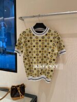 LOUIS VUITTON   2024 SS Early Autumn New Collection  Classic Lucky Grass Printed Logo Yellow Short Jacket for Women. loose coat - Image 9