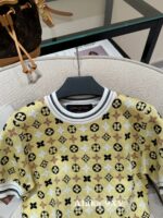 LOUIS VUITTON   2024 SS Early Autumn New Collection  Classic Lucky Grass Printed Logo Yellow Short Jacket for Women. loose coat - Image 18
