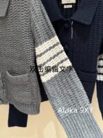 Super cute TB College styleFull wool lapel cardigan jacket with two colors available for original customization - Image 5