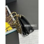 Chanel's new patent leather heartshaped chain  Crossbody small waste bag is hereSize: 12.5  9  3 Gift box packaging - Image 9