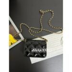 Chanel's new patent leather heartshaped chain  Crossbody small waste bag is hereSize: 12.5  9  3 Gift box packaging - Image 11