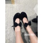 Chanel is super beautiful  rhinestone style   The 24A fashion series features handmade butterfly bow logo, thick heel, and Mary Jane single shoe for women. - Image 11
