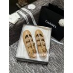 Chanel  2024p collection  Pearl Roman design round toe Mary Jane single shoe
