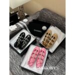 Chanel  2024p collection  Pearl Roman design round toe Mary Jane single shoe - Image 3
