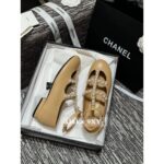 Chanel  2024p collection  Pearl Roman design round toe Mary Jane single shoe - Image 8
