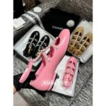 Chanel  2024p collection  Pearl Roman design round toe Mary Jane single shoe - Image 13