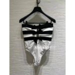 Chanel  24M CoCo beach beach swimsuit for women  stunning  Black bow strapless onepiece design super sexy and slimming - Image 5