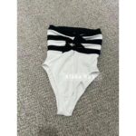Chanel  24M CoCo beach beach swimsuit for women  stunning  Black bow strapless onepiece design super sexy and slimming - Image 7