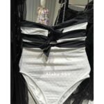 Chanel  24M CoCo beach beach swimsuit for women  stunning  Black bow strapless onepiece design super sexy and slimming - Image 10