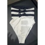 Chanel  24M CoCo beach beach swimsuit for women  stunning  Black bow strapless onepiece design super sexy and slimming - Image 15
