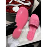 Chanel  24A fashion series early spring new itemwoven logo slippers for women Italian leather outsole candy color super summer