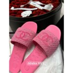 Chanel  24A fashion series early spring new itemwoven logo slippers for women Italian leather outsole candy color super summer - Image 3