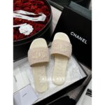 Chanel  24A fashion series early spring new itemwoven logo slippers for women Italian leather outsole candy color super summer - Image 7