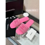 Chanel  24A fashion series early spring new itemwoven logo slippers for women Italian leather outsole candy color super summer - Image 9