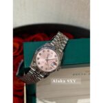 ROLEX "Ice Berry Powder" loved by all white rich and beautiful girls  R Women's Oyster Diary Watch  Fully Automatic Mechanical Movement 28 Size
