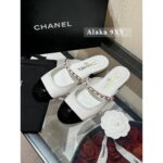 Chanel 24A collectionMetal chain round toe Mary Jane slippers are a musthave for women/lazy little princesses, super comfortable sheepskin foot pads - Image 6