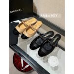 Chanel 24A collectionMetal chain round toe Mary Jane slippers are a musthave for women/lazy little princesses, super comfortable sheepskin foot pads - Image 11