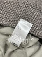 Chanel's highquality 24A highend handmade workshop series customized new models   100 imported wool bathrobe style coarse woolen woven coat with silk lining. - Image 11