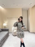 Chanel's highquality 24A highend handmade workshop series customized new models   100 imported wool bathrobe style coarse woolen woven coat with silk lining. - Image 19