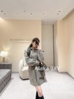Chanel's highquality 24A highend handmade workshop series customized new models   100 imported wool bathrobe style coarse woolen woven coat with silk lining. - Image 21