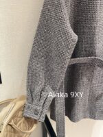 Chanel's highquality 24A highend handmade workshop series customized new models   100 imported wool bathrobe style coarse woolen woven coat with silk lining. - Image 25