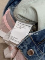 Alexanderwang High Quality Two Color Retained King  2024 Autumn/Winter New Collection Gulina Zha Same Style Hot Girl Bikini Jeans Women's Fake Two Piece Straight Leg Pants - Image 7