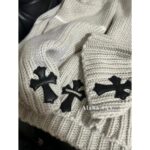 Chrome hearts self owned24 autumn/winter new collection crocheted leather cross logo gram  pullover wool sweater. Loose oversized unisex design - Image 3