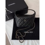 CHANEL   5c New Series/Detachable Chain   Caviar handle logo lunch box bag with multiple back methodsself retention - Image 7