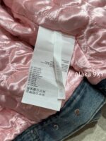 Acne studios American retro vintage vintage lambskin collar denim jacket  Women's autumn and winter cotton padded thick 2024 new winter cotton jacket - Image 8