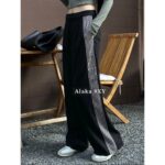 DIOR D  2024 Autumn/Winter New CollectionHeavy Industry Three Dimensional Cutting High Waist Design Double Sided Striped Suit Pants/Wide Leg Pants - Image 12