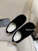 Balenciaga Super ComfortableRetained  24 Autumn/Winter New Collection BB Printed Letter Logo Imported Australian Wool Slippers. - Image 21