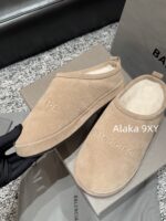 Balenciaga Super ComfortableRetained  24 Autumn/Winter New Collection BB Printed Letter Logo Imported Australian Wool Slippers. - Image 34
