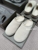 Balenciaga Super ComfortableRetained  24 Autumn/Winter New Collection BB Printed Letter Logo Imported Australian Wool Slippers. - Image 49