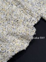 chanel   2024k Early Autumn New Collection  Women's crochet lemon yellow sand thread rhinestone buckle hollow long sleeved knitted cardigan jacket. Mini Short - Image 4