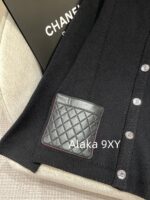 Chanel's new autumn/winter collection  Showpiece leather pocket round neck rhinestone button wool knitted cardigan jacket for women. The design is super beautiful, slimming and exuding elegance - Image 12