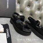 Chanel's own collection.  2024SS Summer New Collection  Thick Bottom Height Increasing Velcro Sandals for Women.