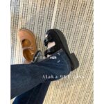 Chanel's own collection.  2024SS Summer New Collection  Thick Bottom Height Increasing Velcro Sandals for Women. - Image 8